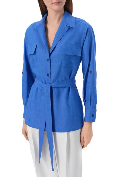 Льняная рубашка KITON, арт. D57418H09632, фото 3