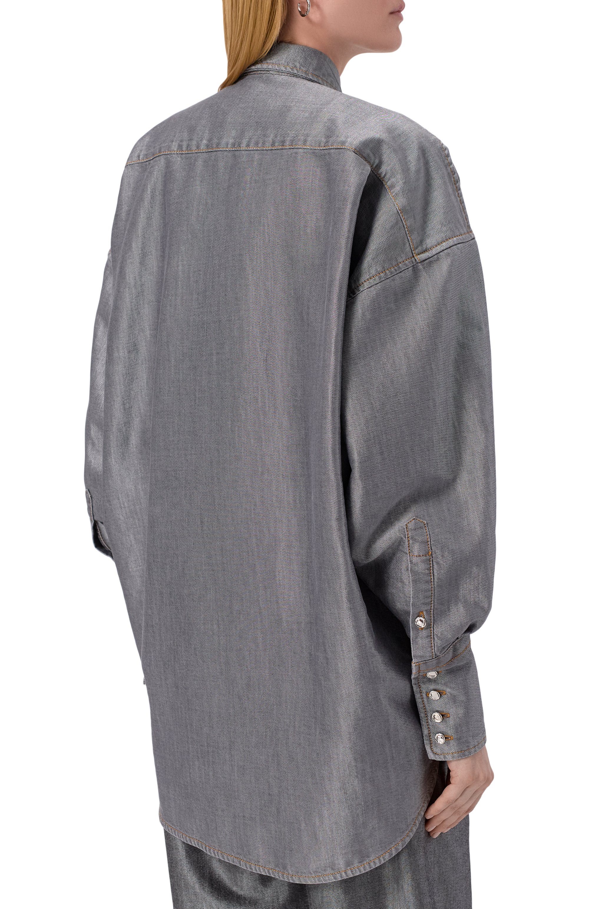 Джинсовая рубашка DARKPARK, арт. WSH21/DBK08W026, фото 4