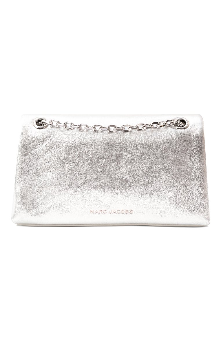 Женская сумка the dual MARC JACOBS (THE) серебряного цвета, арт. 2R4SMN005S02 | Фото 6 (Ремень/цепочка: На ремешке; Материал: Натуральная кожа; Размер: small; Автоматизация состава: Проставлено; Автоматизация ТО: Проставлено)