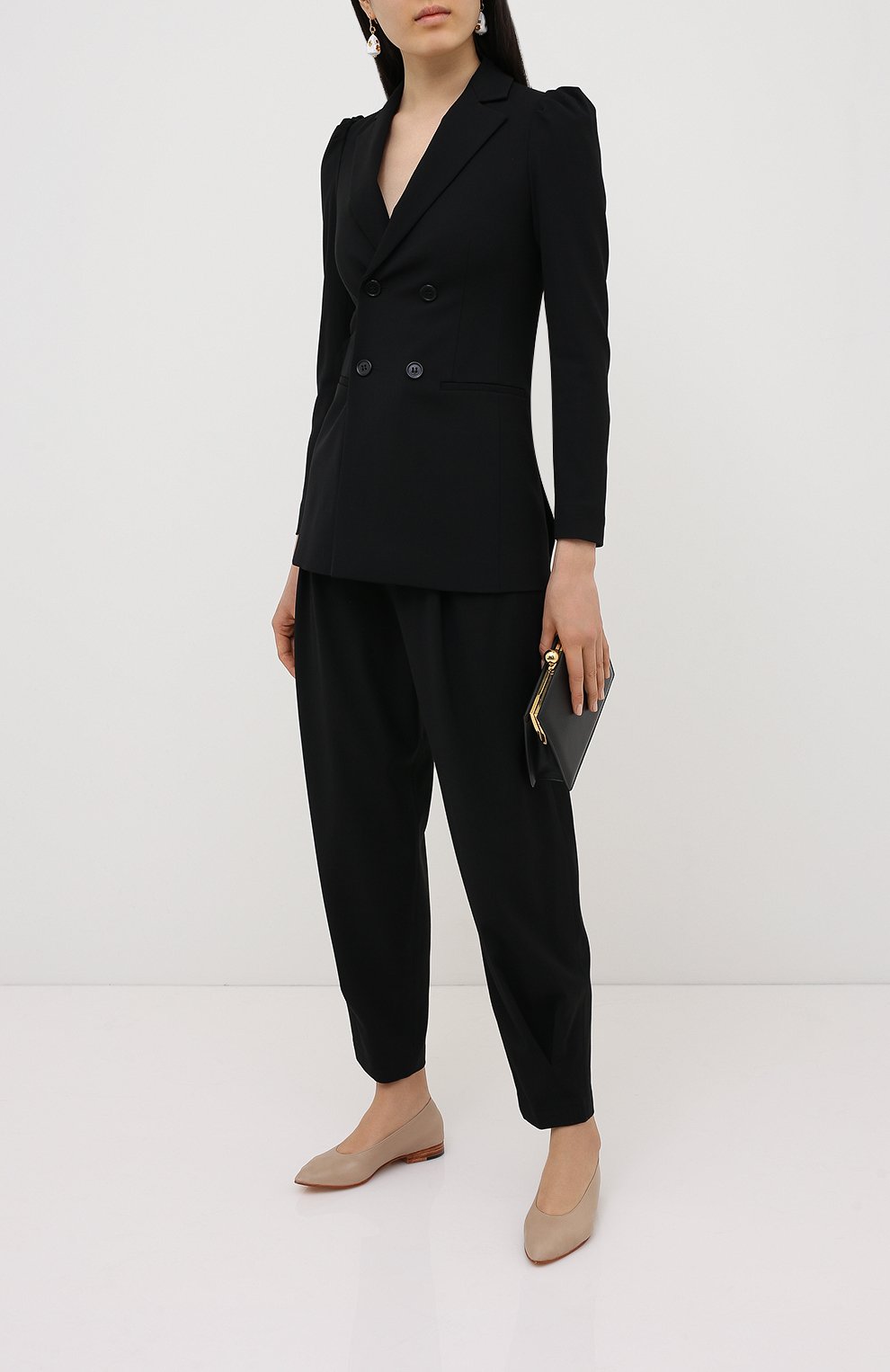 Брюки из вискозы и шерсти REDVALENTINO, арт. UR3RBC95/WBP, фото 2