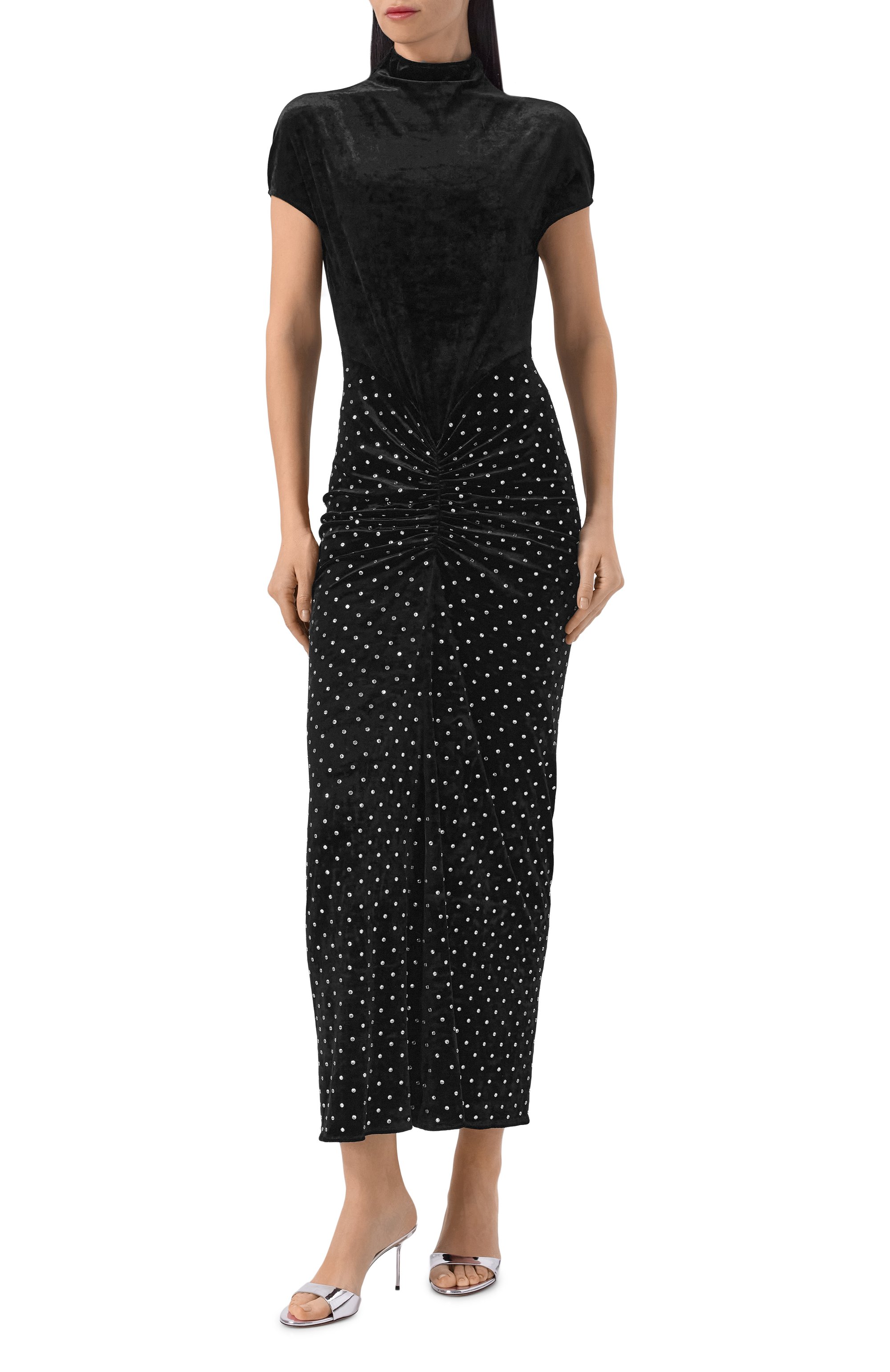 Бархатное платье ALAIA, арт. AA9R2896X094C, фото 2