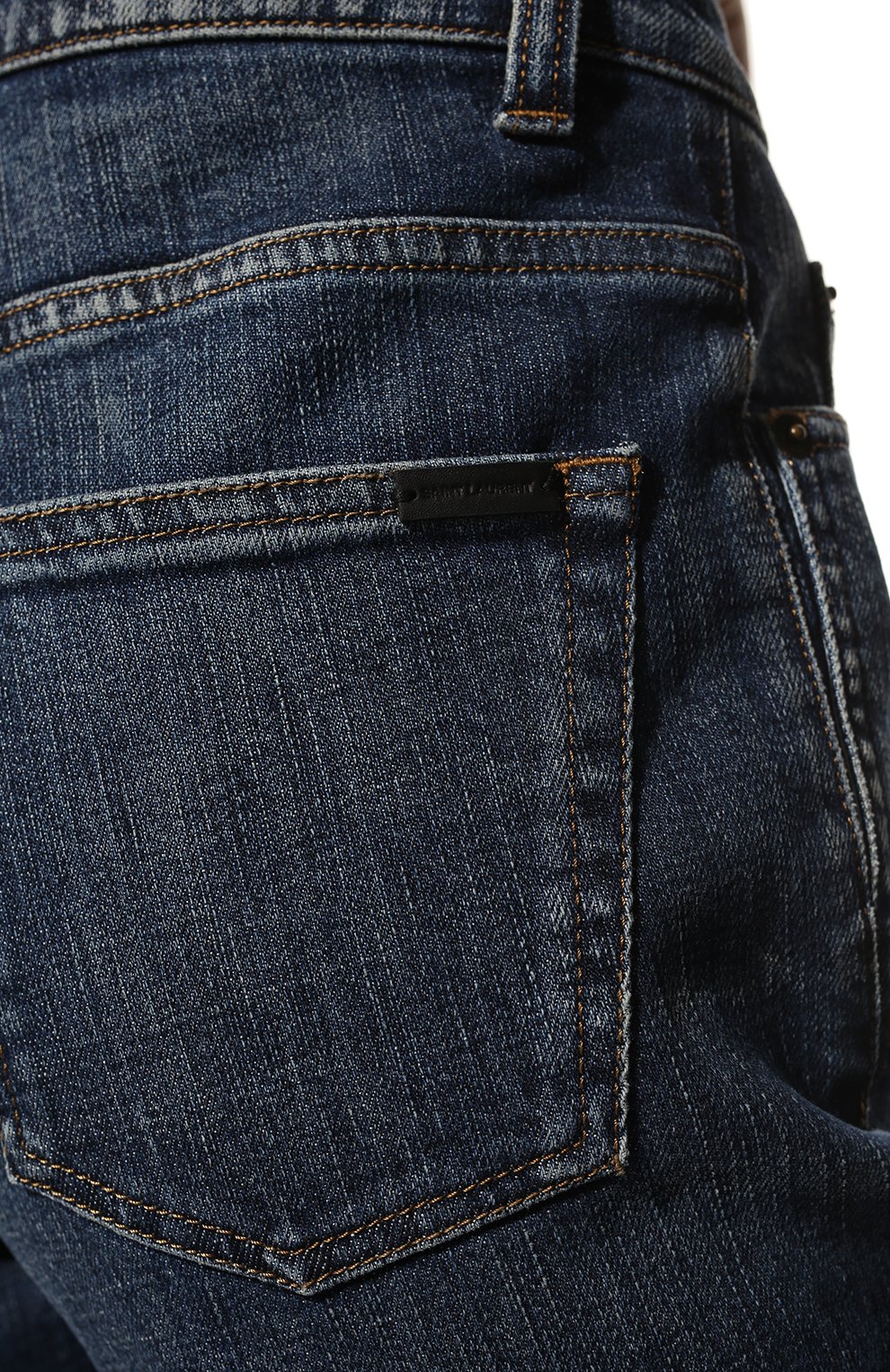 Джинсовые шорты SAINT LAURENT синего цвета по цене 76450 руб., арт. 661277/Y951D, фото 5 Джинсовые шорты SAINT LAURENT, арт. 661277/Y951D, фото 5