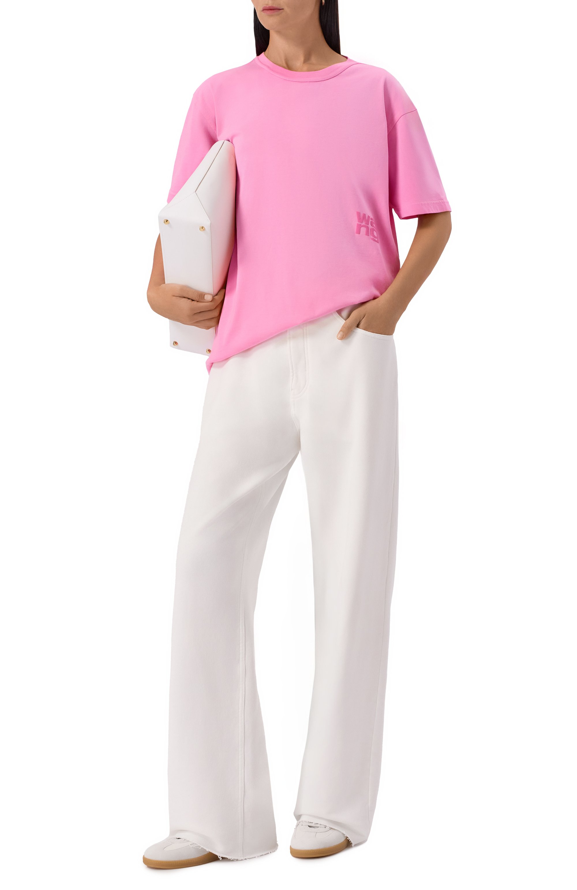 Хлопковая футболка ALEXANDERWANG.T, арт. 4CC3241520, фото 2