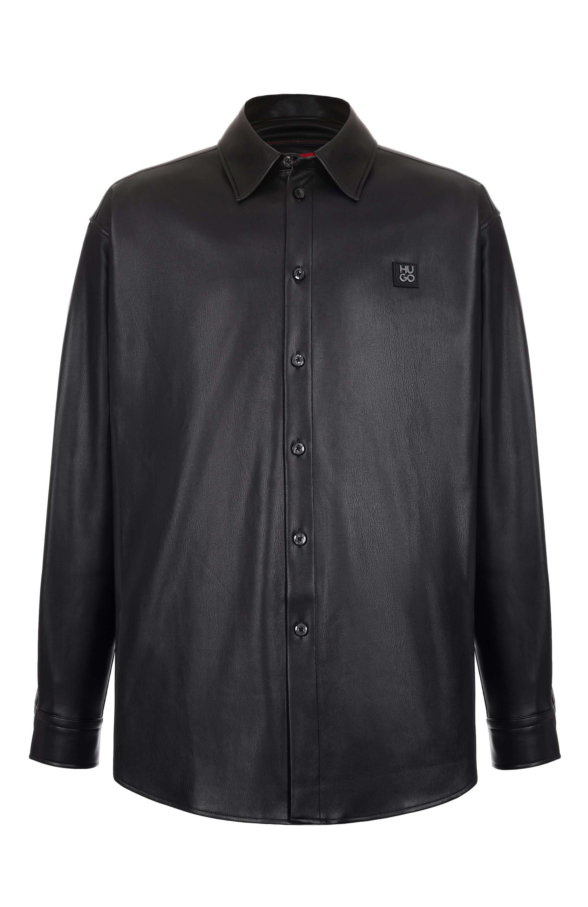 Рубашка HUGO черного цвета по цене 26950 руб., арт. 50534270, фото 1 Рубашка HUGO, арт. 50534270, фото 1