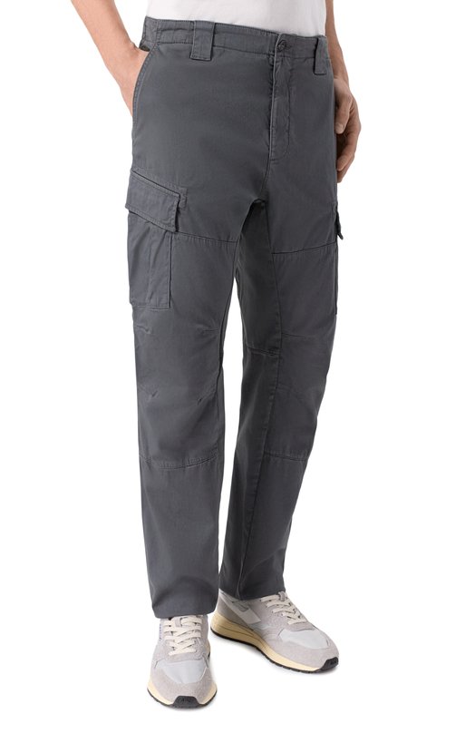 Хлопковые брюки-карго C.P. Company 20CMPA745A/005694G Серый  20CMPA745A/005694G Фото 3