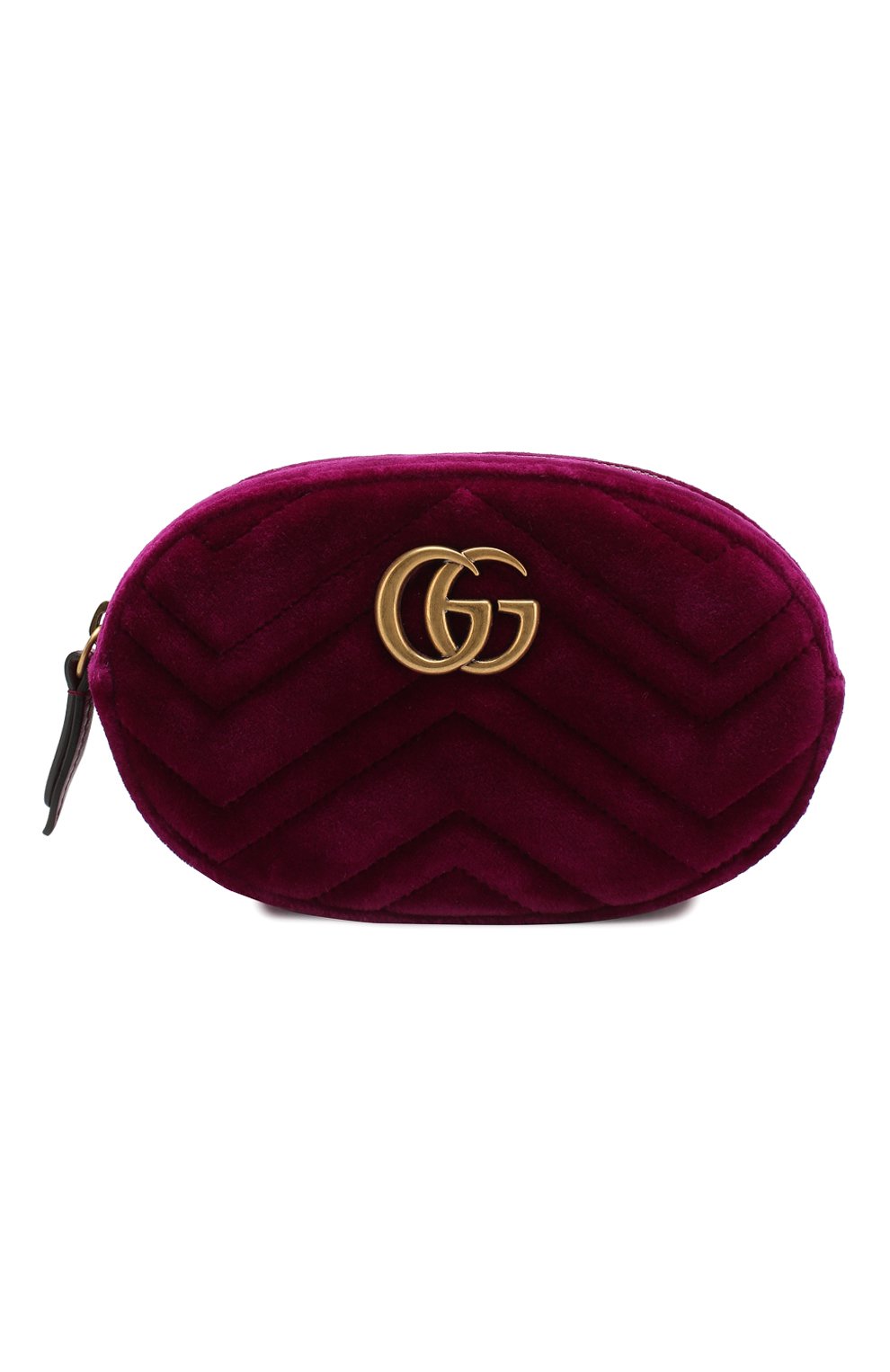 Поясная сумка gg marmont из бархата GUCCI, арт. 476434/9FRDT, фото 1