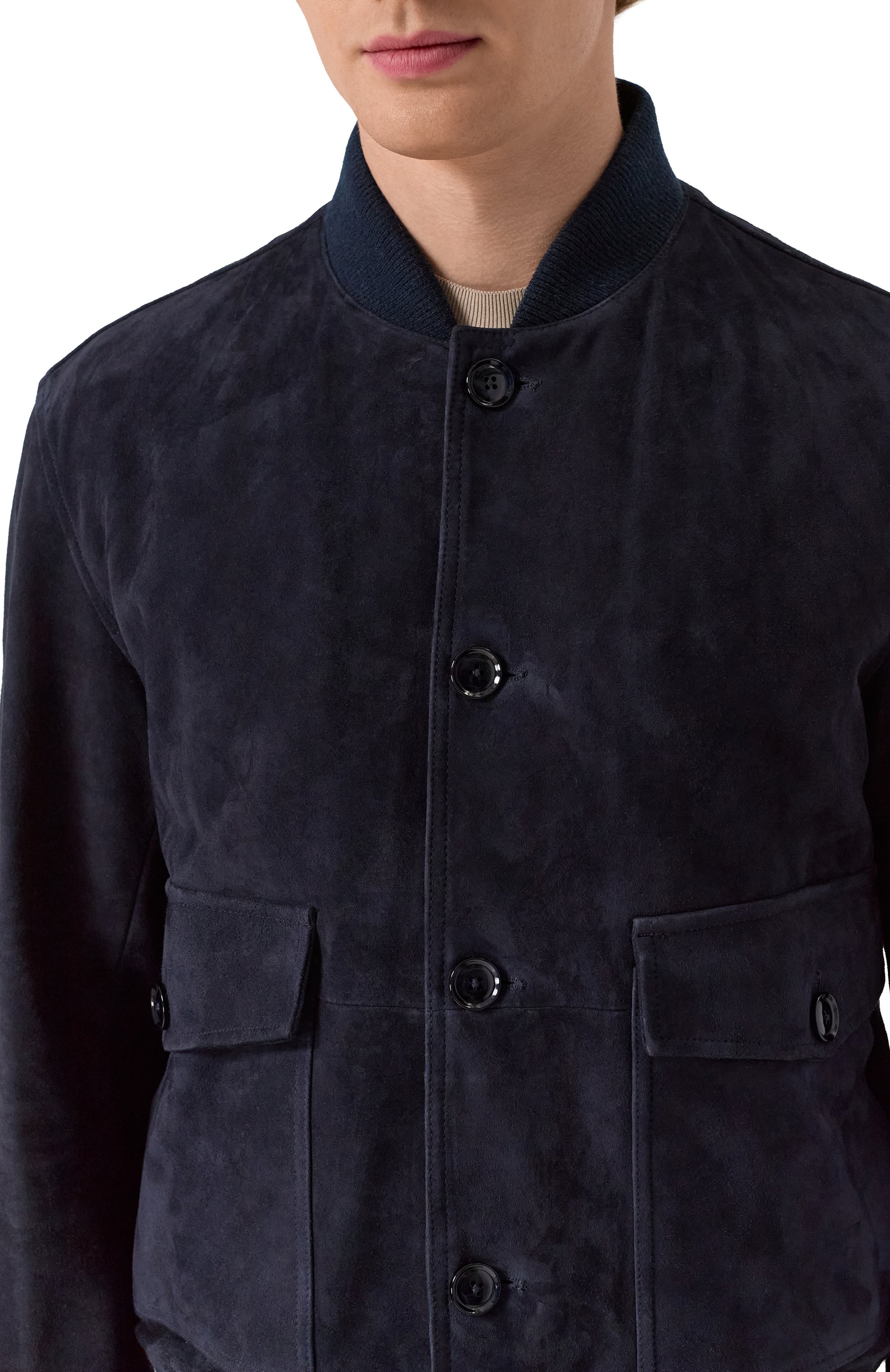 Замшевый бомбер BOSS, арт. 50531146, фото 5