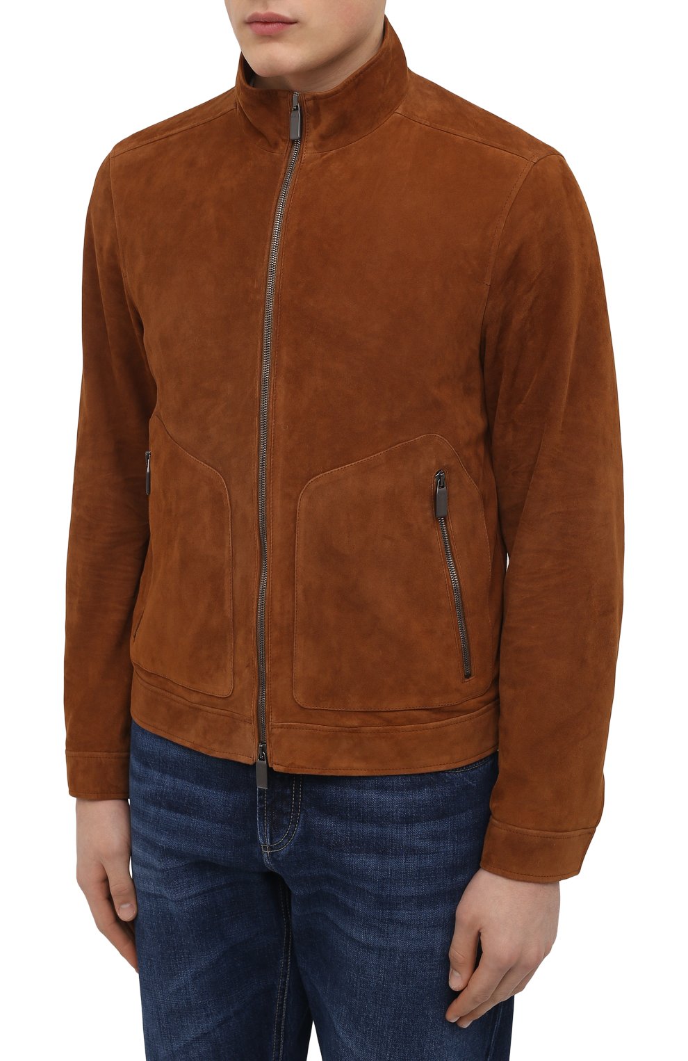 Замшевая куртка CANALI, арт. 070332/LE00145, фото 3