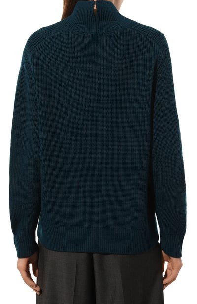 Шерстяной свитер WINDSOR бирюзового цвета по цене 43950 руб., арт. DP436/10010515, фото 4 Шерстяной свитер WINDSOR, арт. DP436/10010515, фото 4