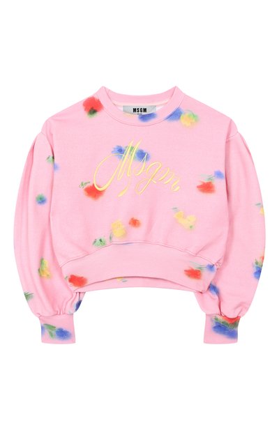 Хлопковый свитшот MSGM KIDS, арт. S6MSJGSW281