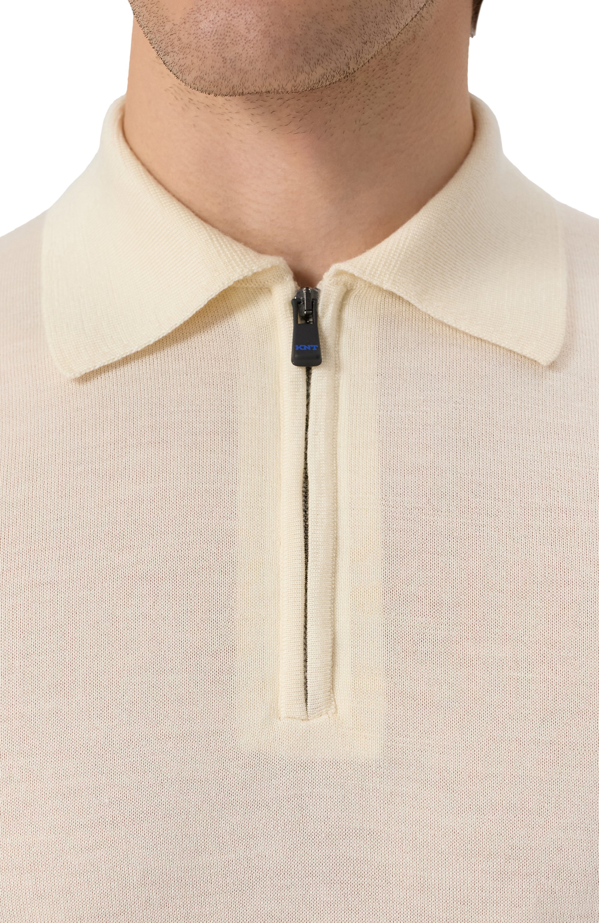 Поло из шерсти и шелка KITON, арт. UMM059201, фото 5