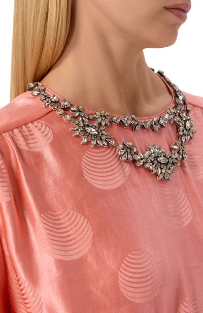 Платье изо льна и шелка VALENTINO розового цвета по цене 985000 руб., арт. 9B3VDNU5/ADW, фото 4 Платье изо льна и шелка VALENTINO, арт. 9B3VDNU5/ADW, фото 4