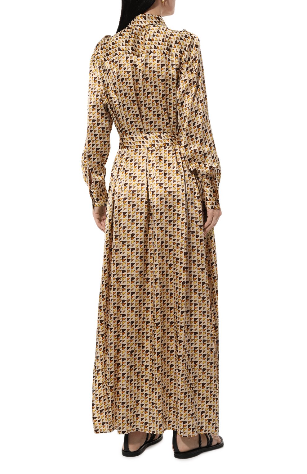 Атласное платье KITON, арт. D47H321K0978C_D47T321K0978C_D47Z321K0978C, фото 4