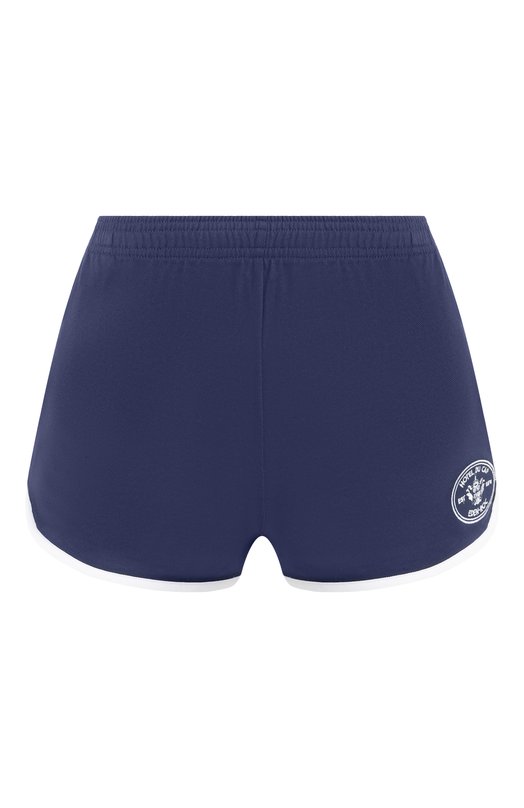 Хлопковые шорты Sporty & Rich x Hotel Eden Roc Sporty and Rich SH05060666BL107 Синий SH05060666BL107