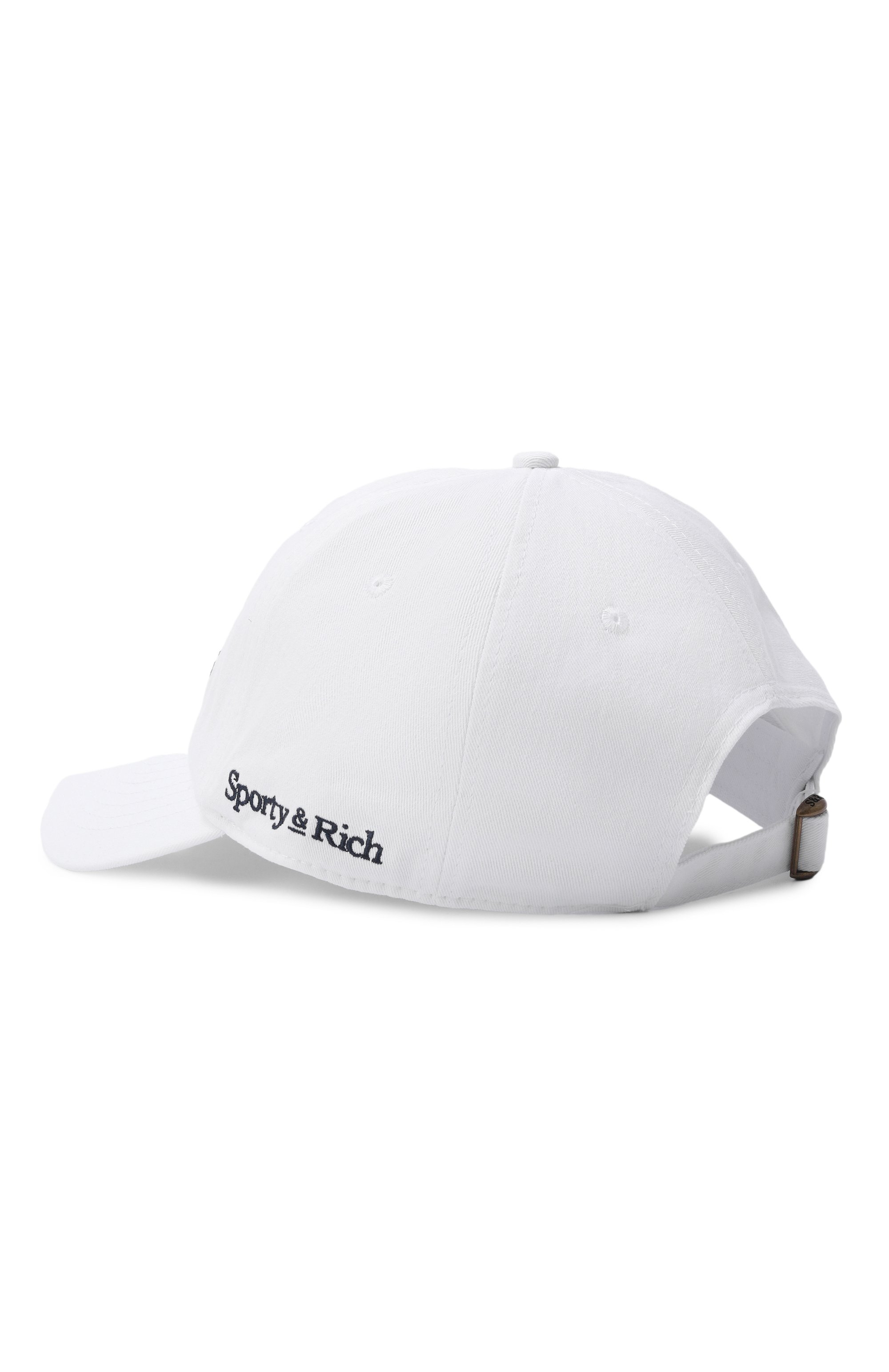 Хлопковая бейсболка SPORTY AND RICH белого цвета по цене 10750 руб., арт. AC040710083WH01, фото 2 Хлопковая бейсболка SPORTY AND RICH, арт. AC040710083WH01, фото 2