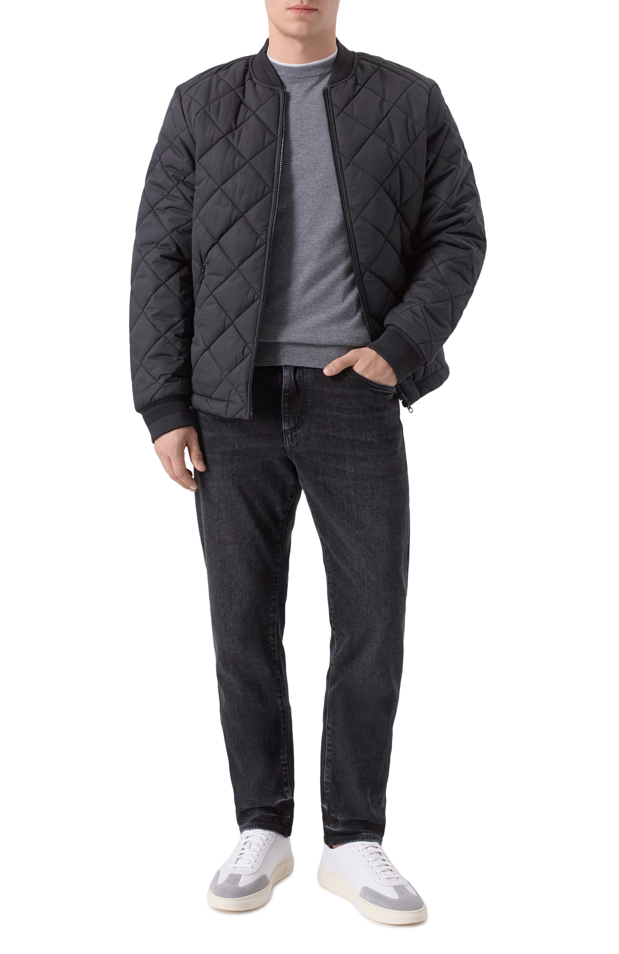 Кожаные кеды kieran BOSS белого цвета по цене 26950 руб., арт. 50552852, фото 2 Кожаные кеды kieran BOSS, арт. 50552852, фото 2