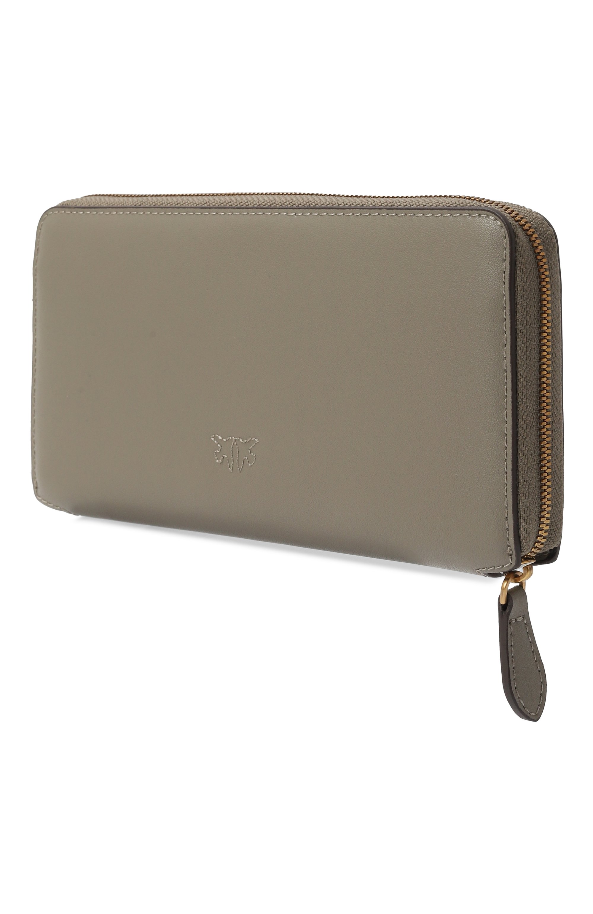 Кожаный кошелек PINKO хаки цвета по цене 15600 руб., арт. 100250/A0F1, фото 2 Кожаный кошелек PINKO, арт. 100250/A0F1, фото 2