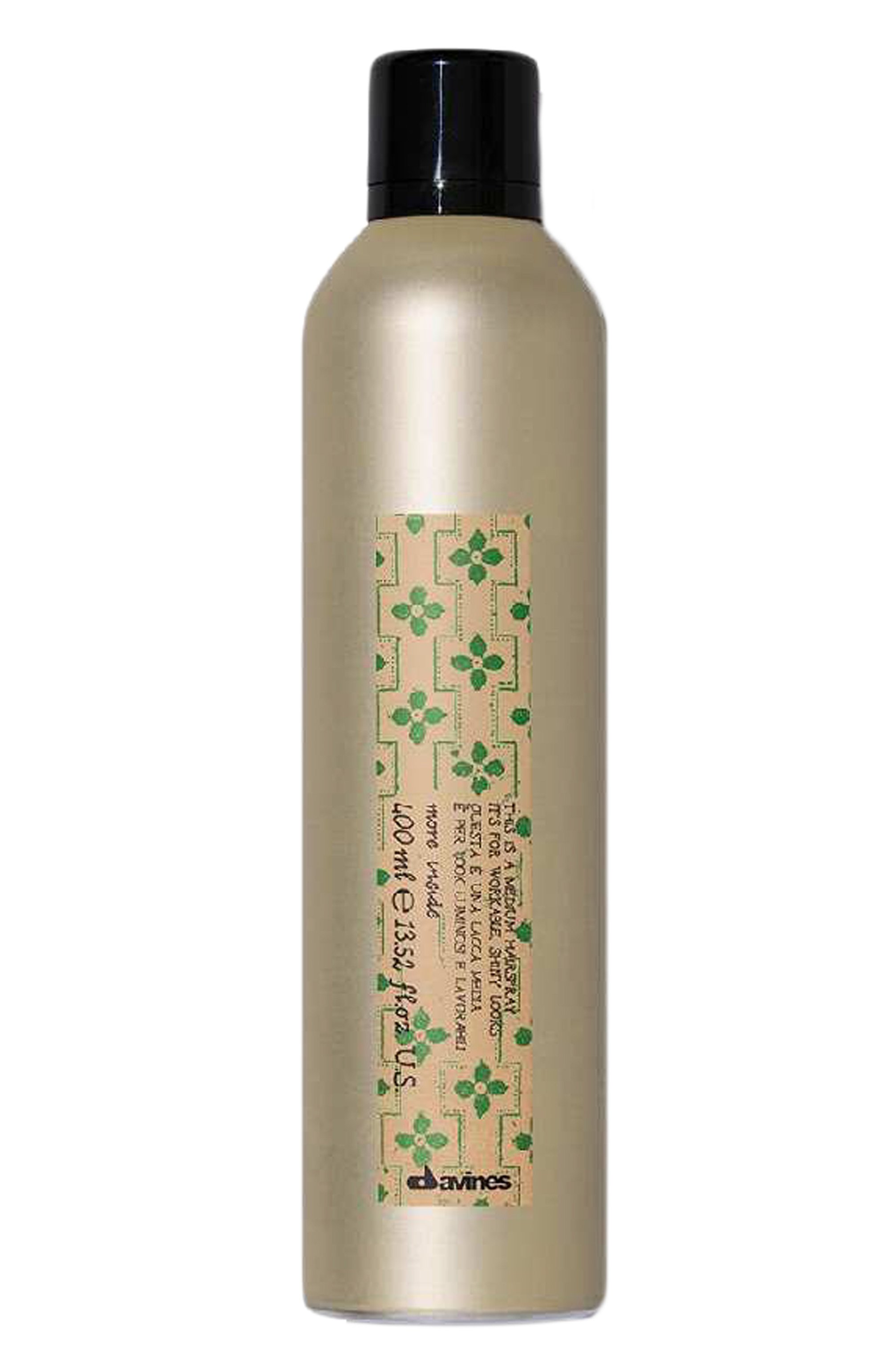 Лак средней фиксации для эластичного глянцевого стайлинга more inside (400ml) DAVINES, арт. 87069, фото 1