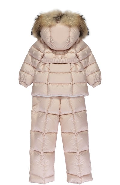 Пуховый комплект из комбинезона и куртки с меховой отделкой MONCLER ENFANT, арт. C2-951-70336-25-53048, фото 2