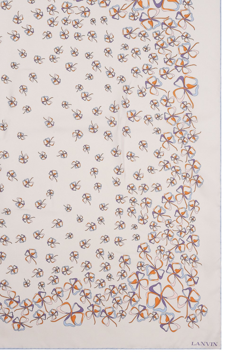 Шелковый платок LANVIN молочного цвета по цене 31800 руб., арт. 6L9090/SS671, фото 4 Шелковый платок LANVIN, арт. 6L9090/SS671, фото 4