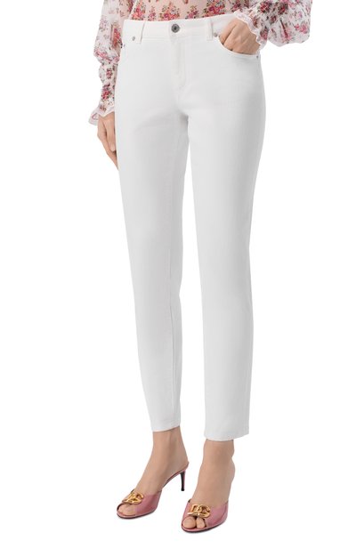 Джинсы pretty DOLCE & GABBANA белого цвета по цене 69950 руб., арт. FTC68D/G80T5, фото 3 Джинсы pretty DOLCE & GABBANA, арт. FTC68D/G80T5, фото 3