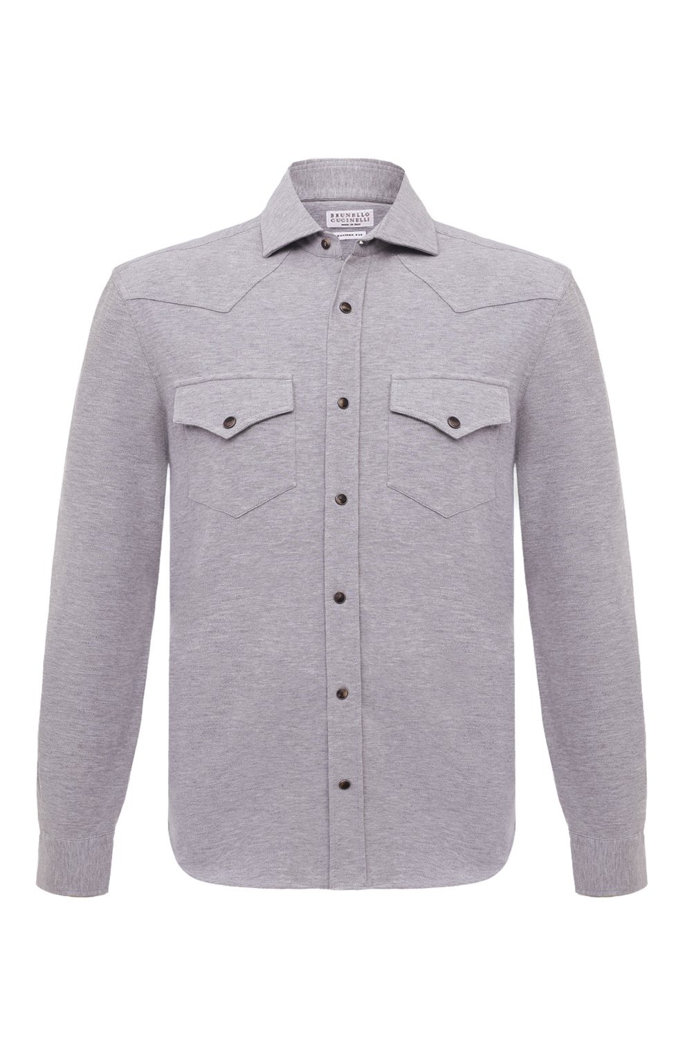 Хлопковая рубашка BRUNELLO CUCINELLI, арт. ME854B2268, фото 1