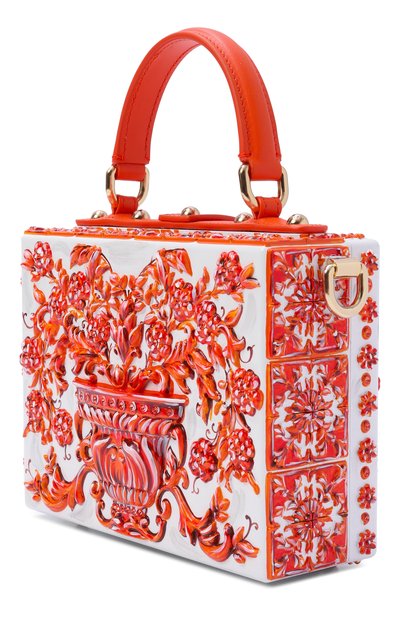 Сумка dolce box DOLCE & GABBANA оранжевого цвета по цене 1390000 руб., арт. BB5970/A0397, фото 4 Сумка dolce box DOLCE & GABBANA, арт. BB5970/A0397, фото 4