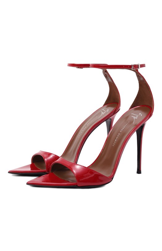 Кожаные босоножки Intriigo Strap 105 Giuseppe Zanotti Design I400005 Красный I400005