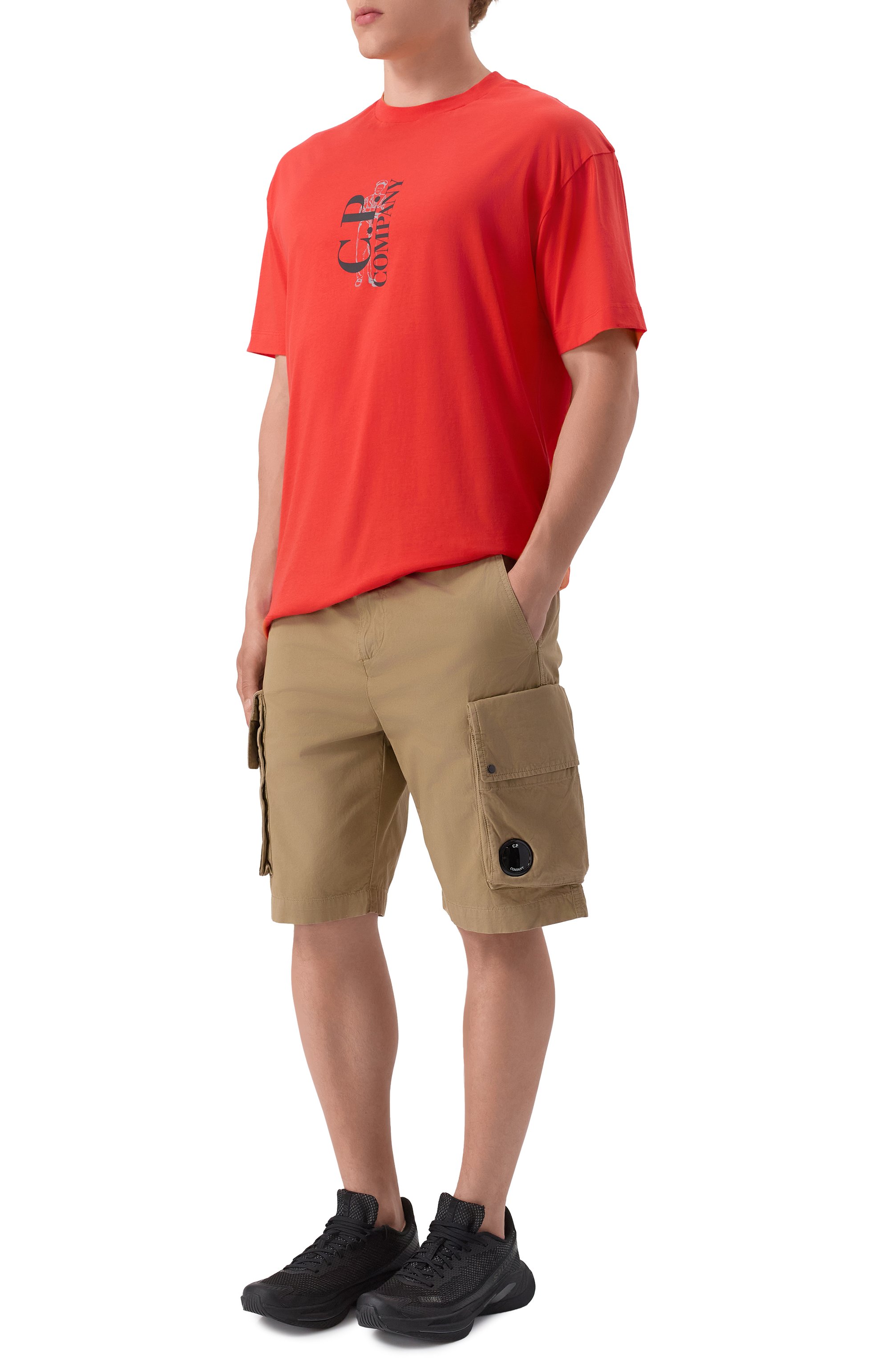 Хлопковая футболка C.P. COMPANY, арт. 18CMTS177A005100W, фото 2