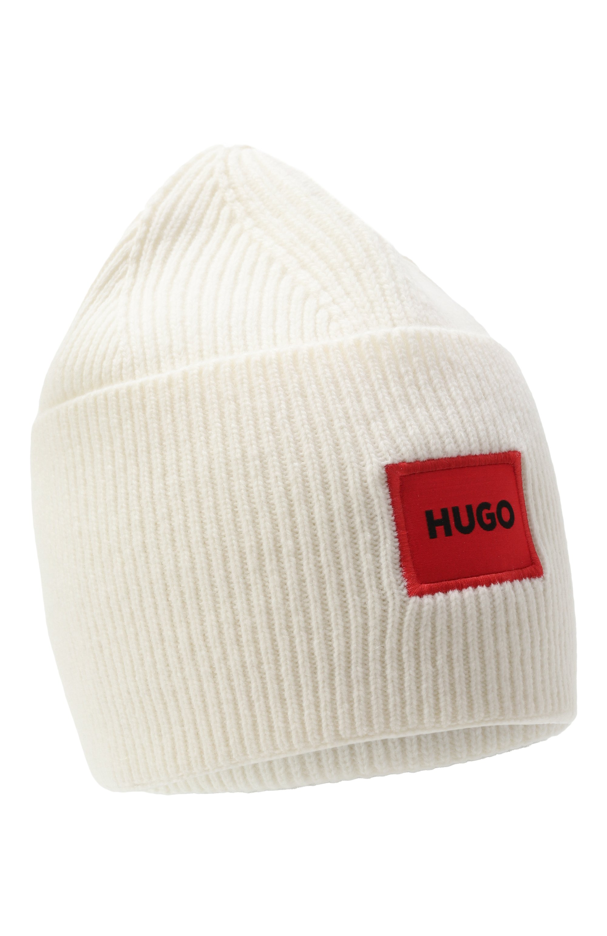 Шерстяная шапка HUGO белого цвета по цене 8295 руб., арт. 50496011, фото 1 Шерстяная шапка HUGO, арт. 50496011, фото 1