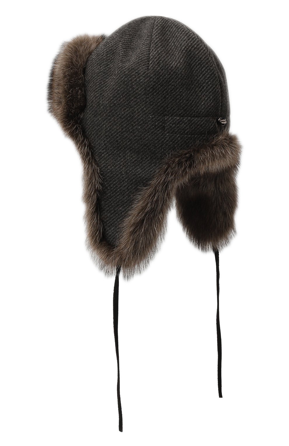 Шапка-ушанка бруклин с отделкой из меха фишера FURLAND, арт. 0130909710003300068, фото 2