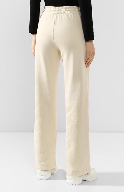 Хлопковые брюки OFF-WHITE бежевого цвета по цене 51900 руб., арт. 0WCH005E19F290974747, фото 4 Хлопковые брюки OFF-WHITE, арт. 0WCH005E19F290974747, фото 4