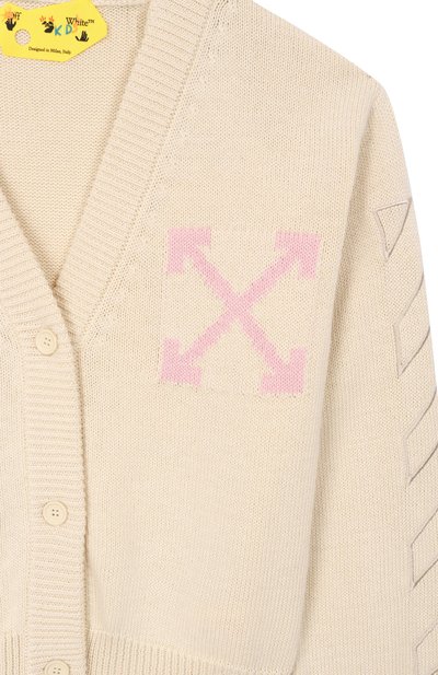 Хлопковый кардиган OFF-WHITE, арт. 0GHB002S26KNI001, фото 3