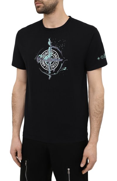 Хлопковая футболка STONE ISLAND, арт. 74152NS83, фото 3