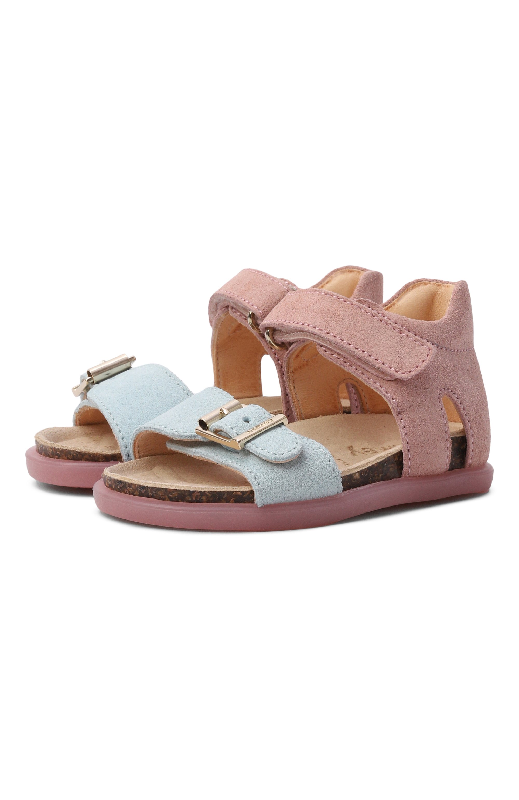 Замшевые сандалии WALKEY разноцветного цвета по цене 12850 руб., арт. Y1A2-44204-0239, фото 1 Замшевые сандалии WALKEY, арт. Y1A2-44204-0239, фото 1