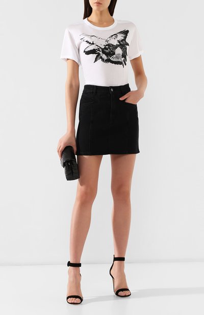 Хлопковая футболка ANN DEMEULEMEESTER белого цвета по цене 15800 руб., арт. 1901-3959-232-001, фото 2 Хлопковая футболка ANN DEMEULEMEESTER, арт. 1901-3959-232-001, фото 2