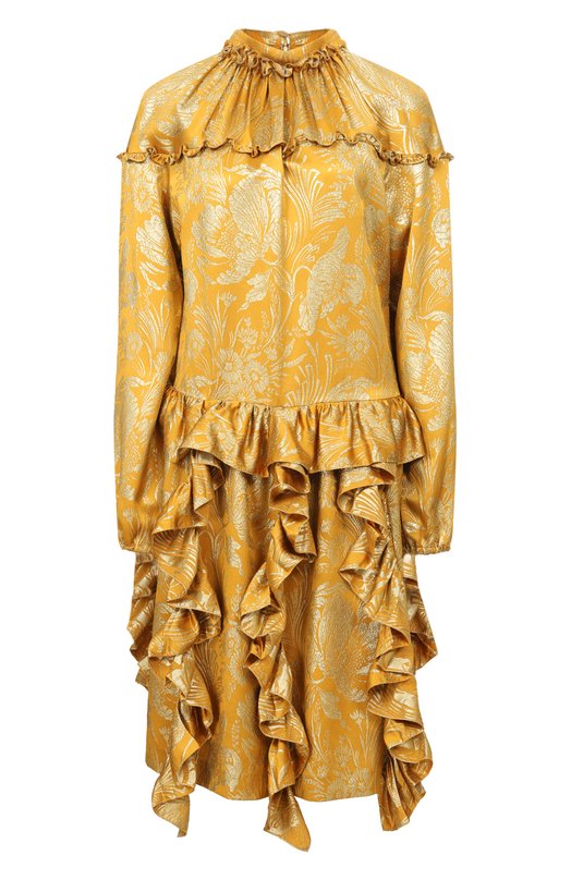 

Шелковое платье Rochas, Золотой