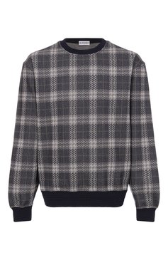 Мужской хлопковый свитшот BURBERRY темно-синего цвета, арт. 8101753 | Фото 1 (Материал внешний: Хлопок, Синтетический материал; Рукава: Длинные; Длина (для топов): Стандартные; Принт: С принтом; Стили: Спорт-шик; Мужское Кросс-КТ: свитшот-одежда)