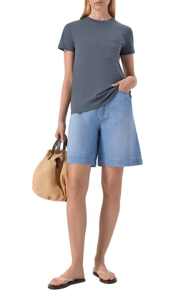 Хлопковая футболка MAX MARA, арт. PAPAIA, фото 2