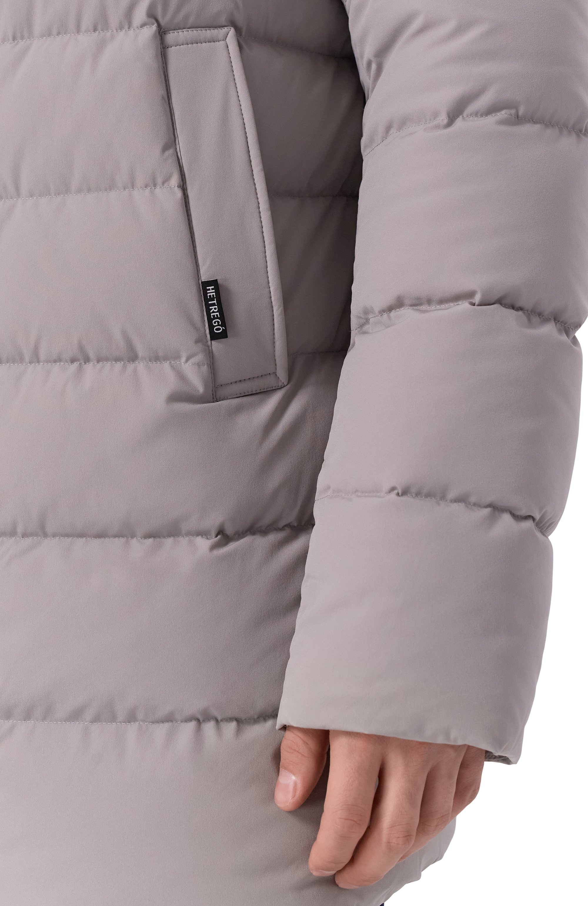 Пуховик с воротником из кролика HETREGO, арт. 8P435R/WILLIAM, фото 5