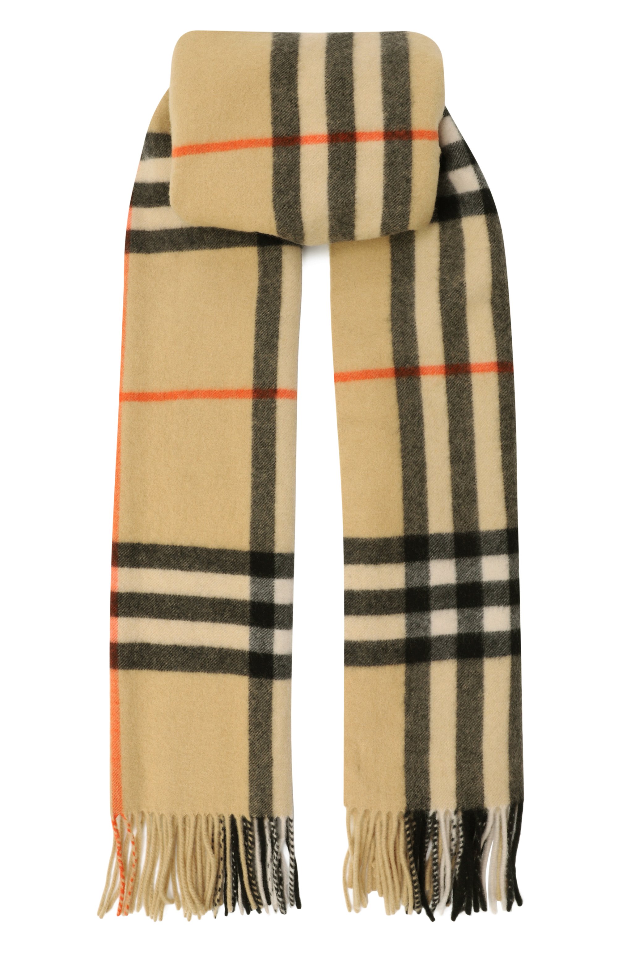 Кашемировый шарф BURBERRY бежевого цвета по цене 95450 руб., арт. 8085931, фото 1 Кашемировый шарф BURBERRY, арт. 8085931, фото 1