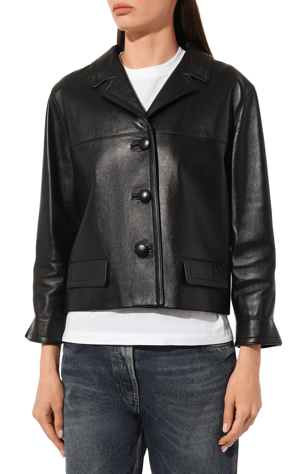 Кожаная куртка PRADA, арт. 58A005-1AOI-F0002, фото 3