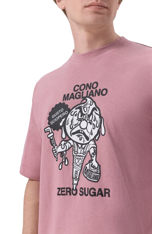 Хлопковая футболка Magliano MGSS26TT03012 Розовый  MGSS26TT03012 Фото 5