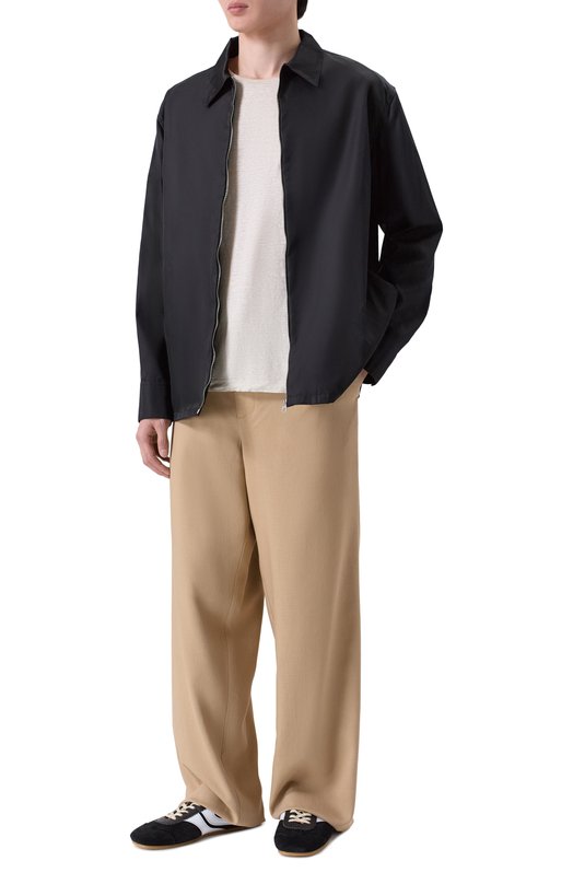 Замшевые кеды Dries Van Noten 021745/0126 Чёрно-белый  021745/0126 Фото 2