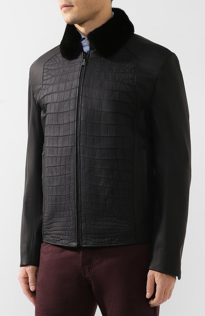 Куртка из кожи крокодила ZILLI, арт. MAQ-CARTE-D0630/1001/CNIL, фото 3