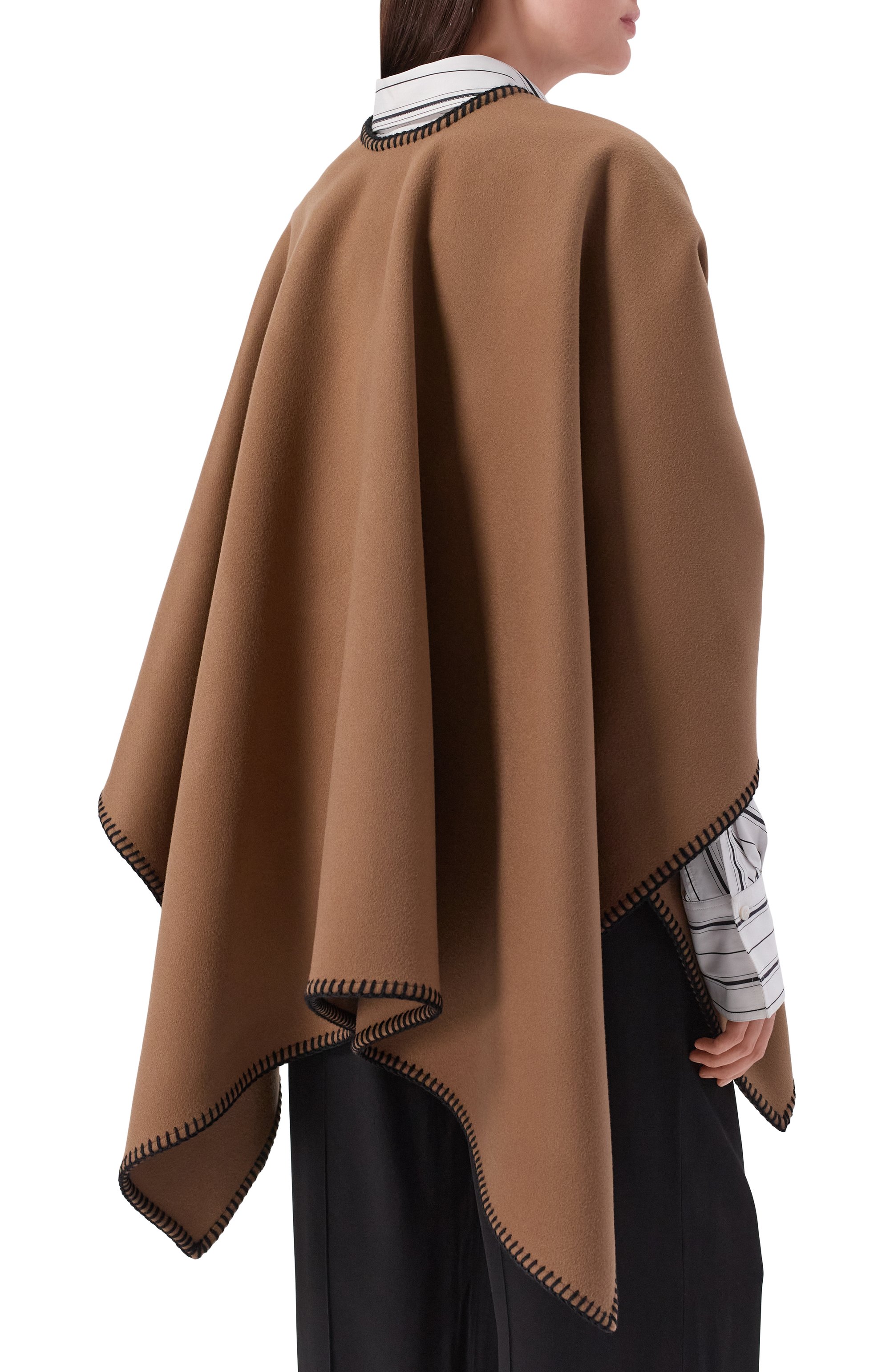 Шерстяная накидка MAX MARA, арт. MXAC0L0MBA, фото 4