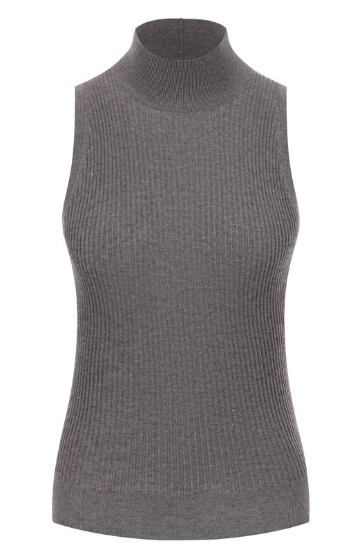 Топ из шелка и шерсти Max Mara Studio CAMP0S Серый CAMP0S