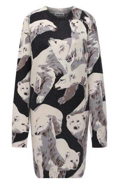 Женское шерстяное платье polar bear KENZO, арт. FB62R06253CA