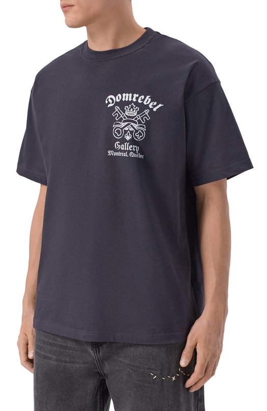 Хлопковая футболка DOMREBEL M KEYS/T-SHIRT Серый  M KEYS/T-SHIRT Фото 3