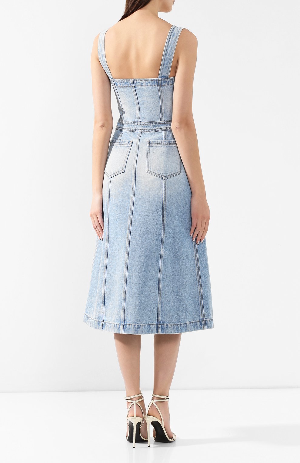 Джинсовое платье OFF-WHITE, арт. 0WYM001S197730447100, фото 4